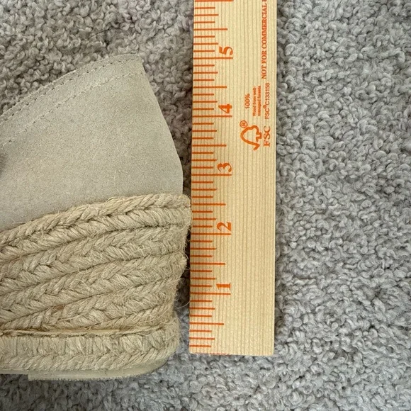 Verbenas Espadrilles Size 37/6.5 Geniune Leather Suede made in Spain Vacation - Picture 8 of 8